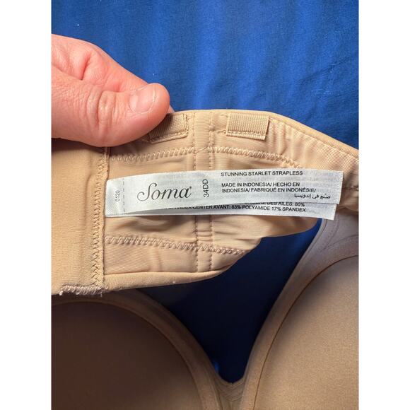 Soma Cream Strapless Bra - Picture 3 of 4